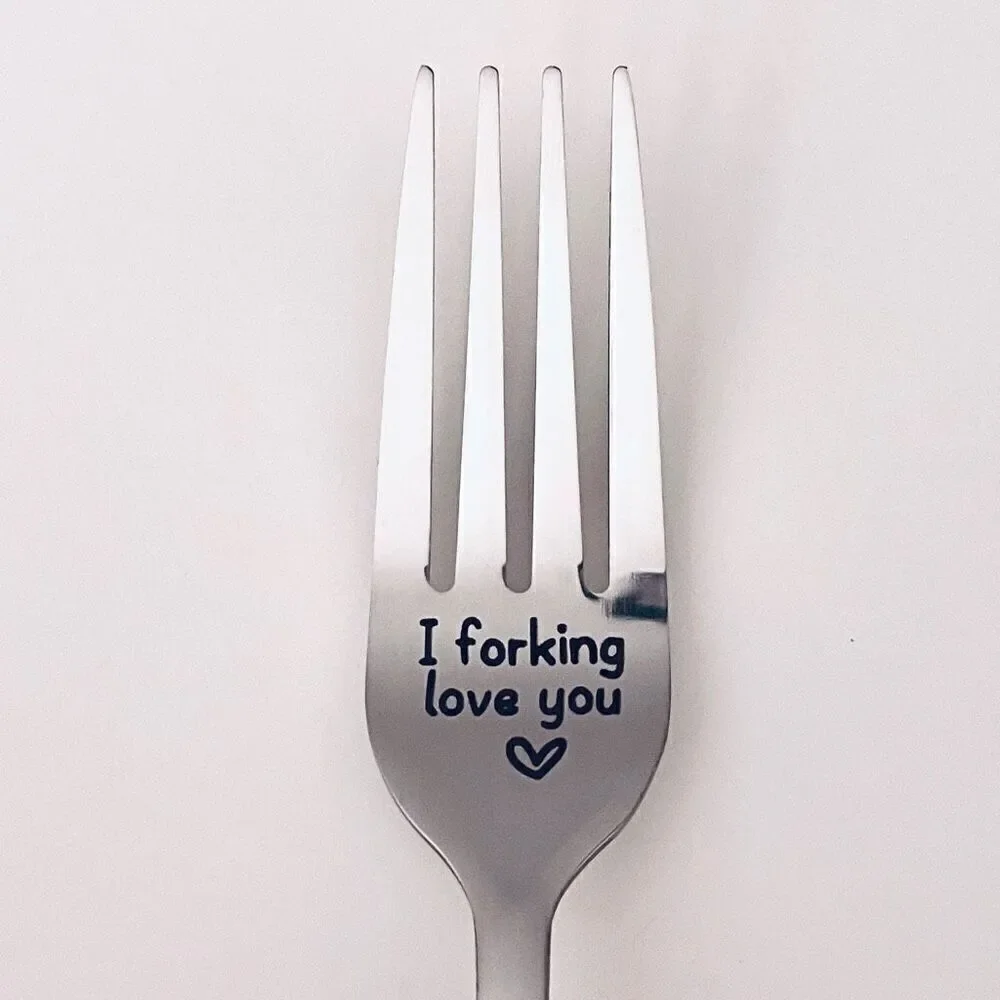 NWT Gorgeous “I Forking Love You” Great Anniversary, Valentine’s Funny Fork Gift